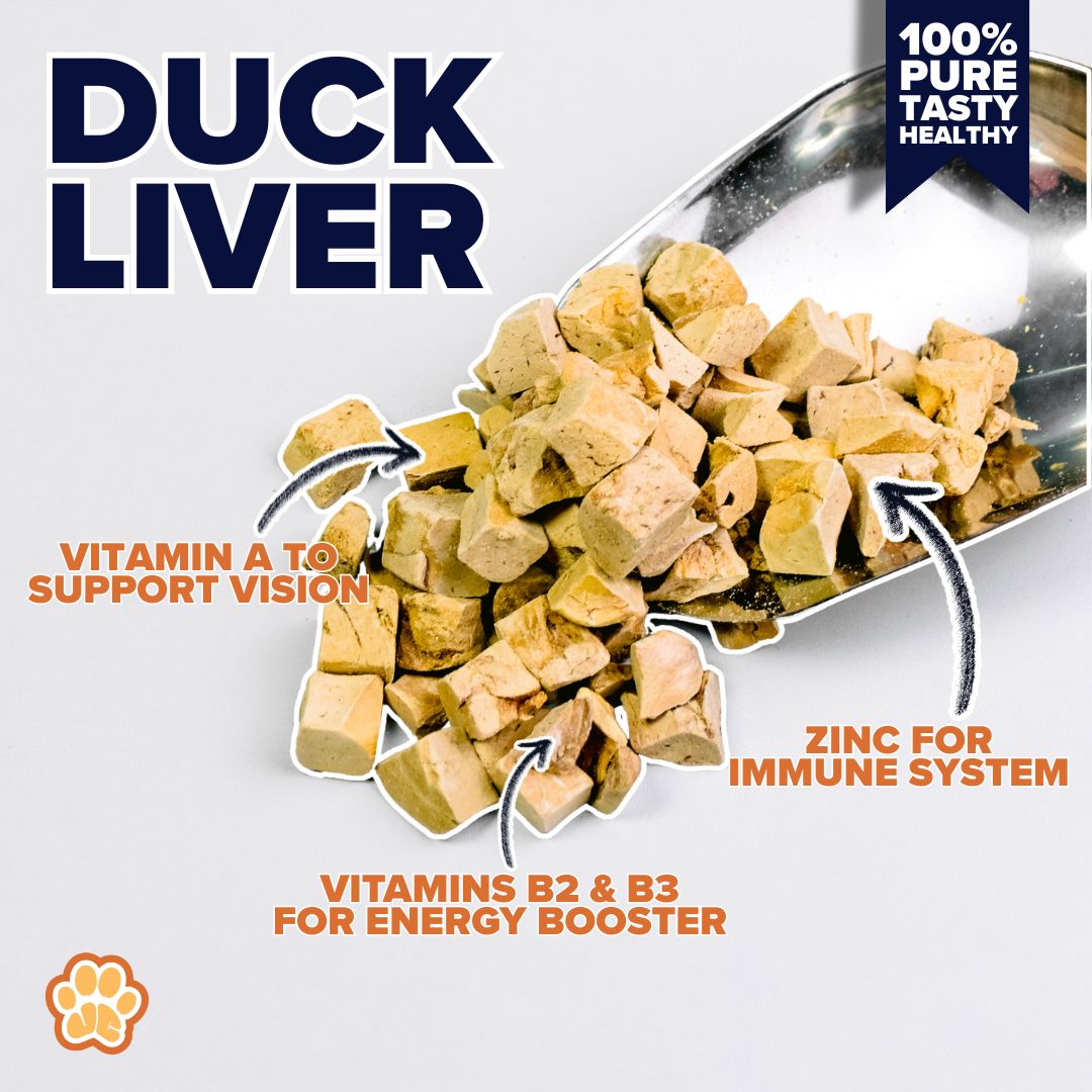 Pure Freeze-Dried Duck Liver (100g)
