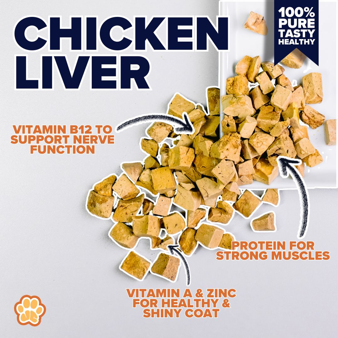 Pure Freeze-Dried Chicken Liver (100g)